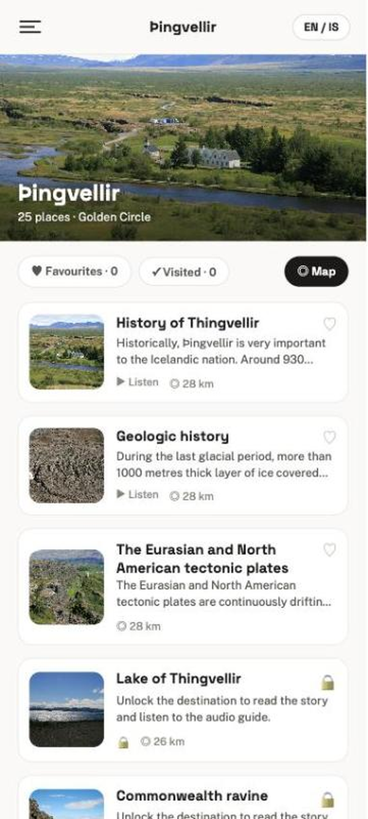 Smart Iceland web app